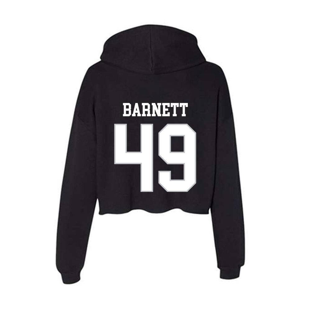 Rice - NCAA Football : Micah Barnett - Women's Crop Fleece Hoodie-1