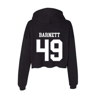 Rice - NCAA Football : Micah Barnett - Women's Crop Fleece Hoodie-1