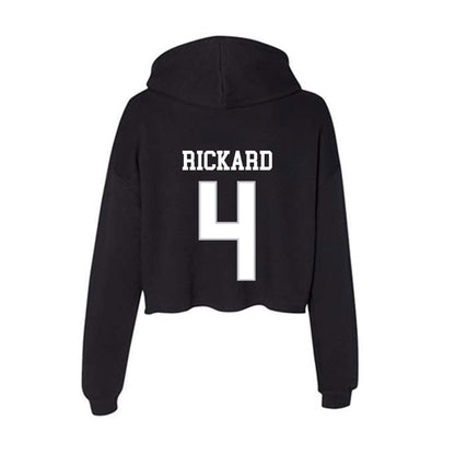 Rice - NCAA Women's Basketball : Pace Rickard - Women's Crop Fleece Hoodie-1