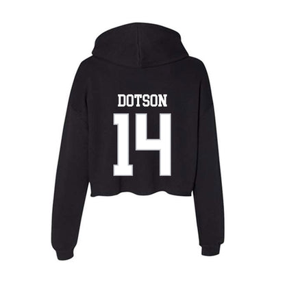 Rice - NCAA Football : Ephraim Dotson - Women's Crop Fleece Hoodie-1