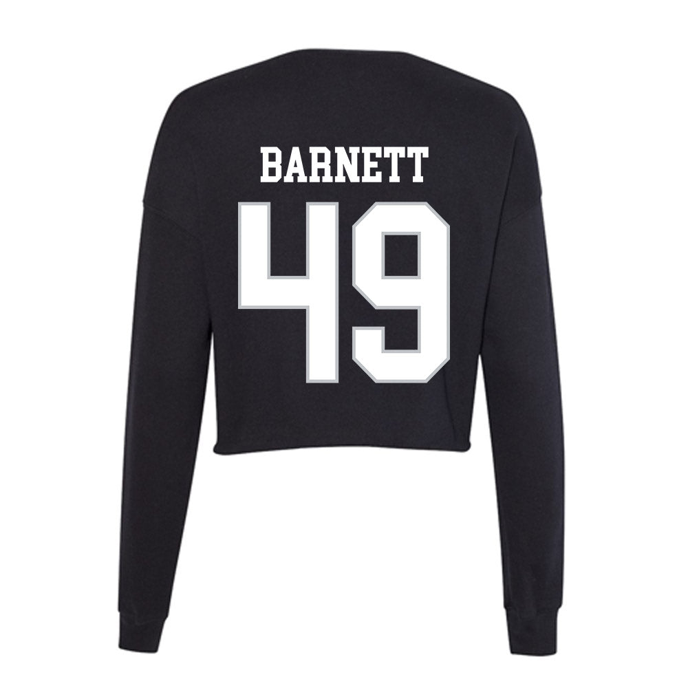 Rice - NCAA Football : Micah Barnett - Women's Cropped Crew Fleece-1