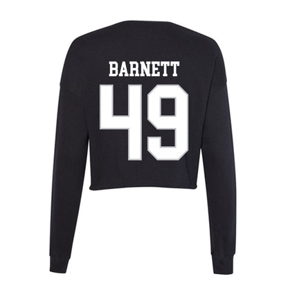 Rice - NCAA Football : Micah Barnett - Women's Cropped Crew Fleece-1