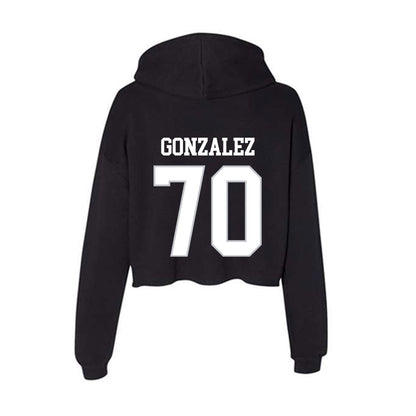 Rice - NCAA Football : Isaiah Gonzalez - Women's Crop Fleece Hoodie-1