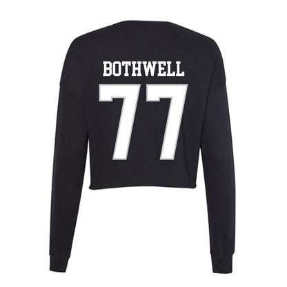 Rice - NCAA Football : Ian Bothwell - Women's Cropped Crew Fleece-1