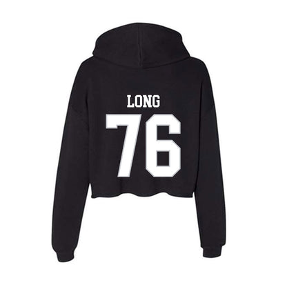 Rice - NCAA Football : John Long - Women's Crop Fleece Hoodie-1