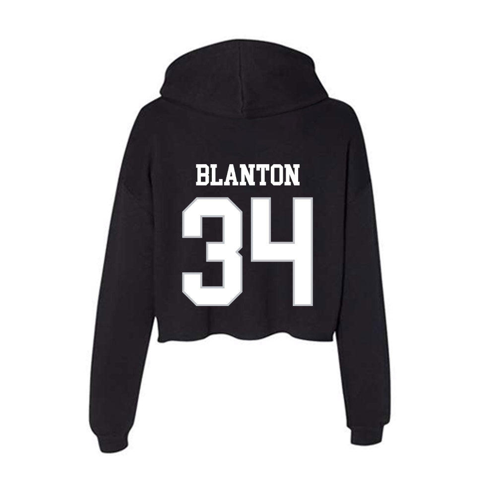 Rice - NCAA Football : Kaleb Blanton - Women's Crop Fleece Hoodie-1