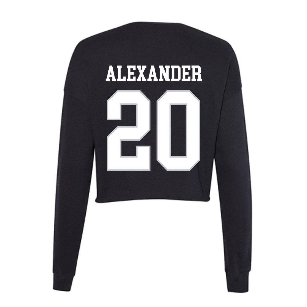 Rice - NCAA Football : Daelen Alexander - Women's Cropped Crew Fleece-1