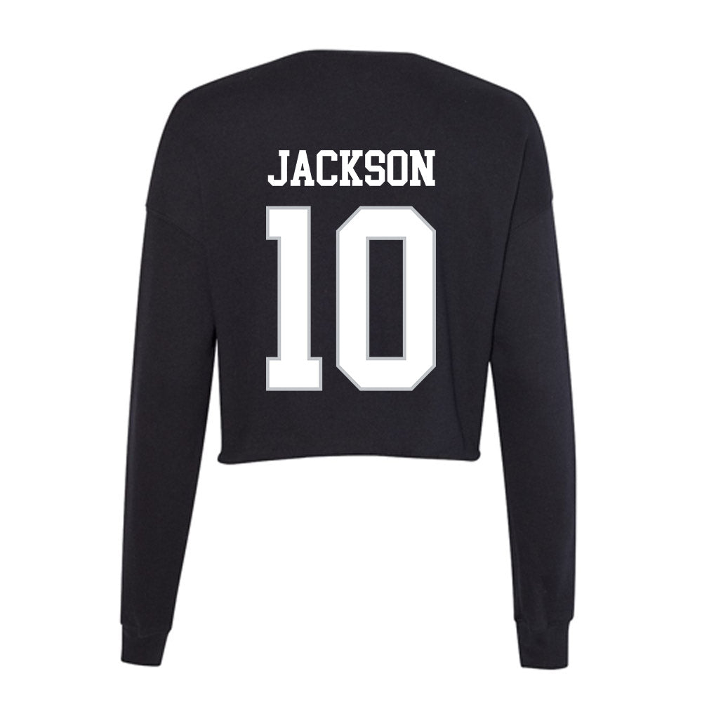 Rice - NCAA Football : Quinton Jackson - Women's Cropped Crew Fleece-1
