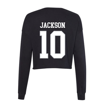 Rice - NCAA Football : Quinton Jackson - Women's Cropped Crew Fleece-1