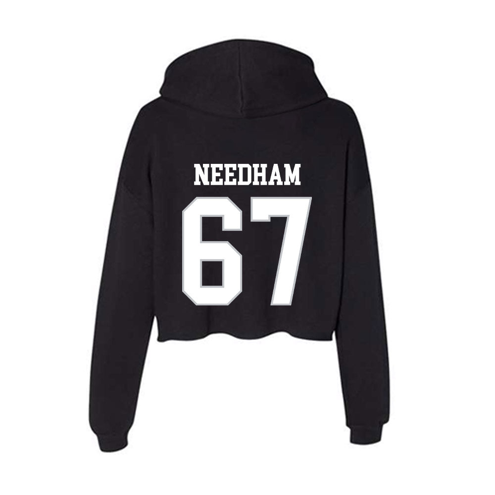 Rice - NCAA Football : Luke Needham - Women's Crop Fleece Hoodie-1