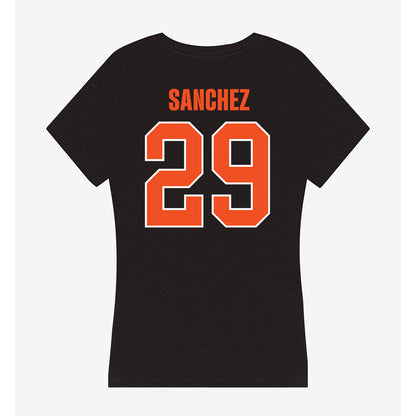 UTRGV - NCAA Baseball : Aaron Sanchez - Women's V-Neck T-Shirt-1