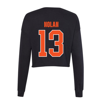 UTRGV - NCAA Baseball : Nick Nolan - Women's Cropped Crew Fleece-2