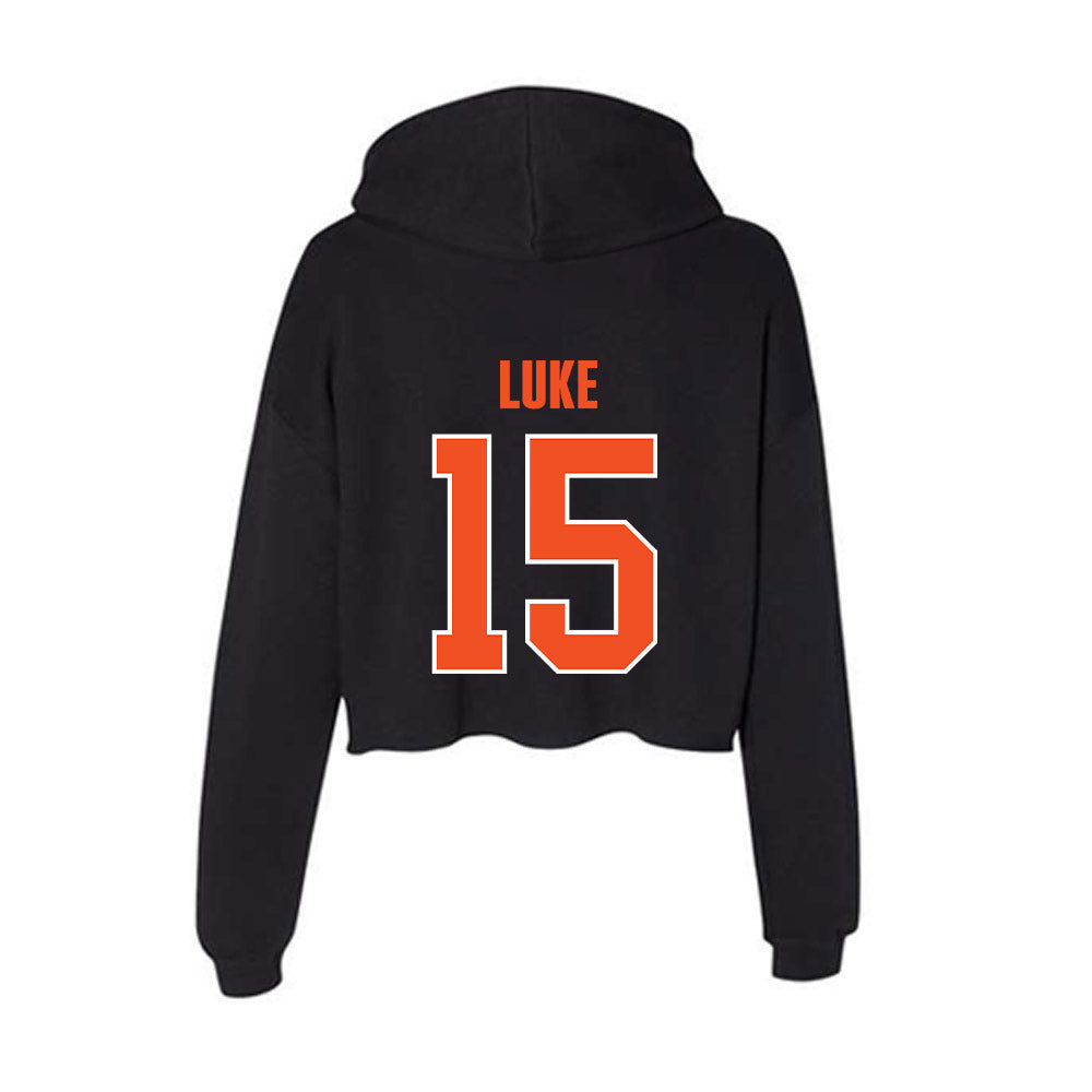UTRGV - NCAA Football : Hunter Luke - Women's Crop Fleece Hoodie-1