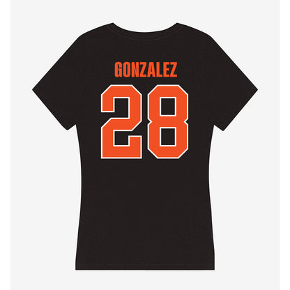 UTRGV - NCAA Baseball : Isaiah Gonzalez - Women's V-Neck T-Shirt-1