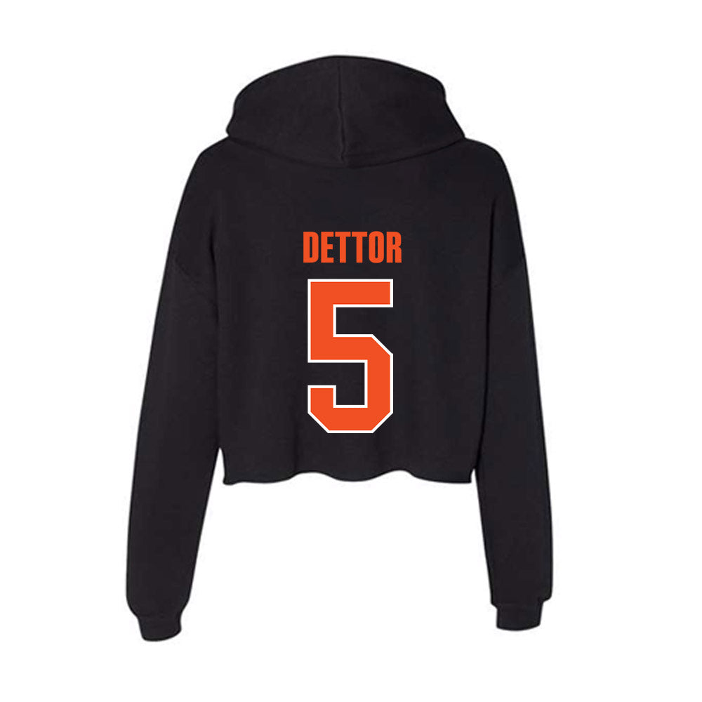 UTRGV - NCAA Women's Basketball : Chazlyn Dettor - Women's Crop Fleece Hoodie-1