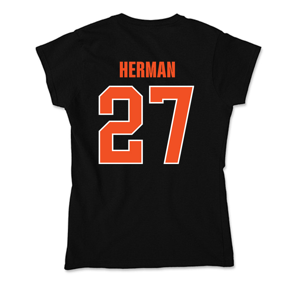 UTRGV - NCAA Football : Justin Herman - Soft Style Women’s T-Shirt-1