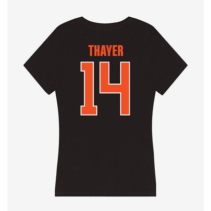 UTRGV - NCAA Baseball : Harrison Thayer - Women's V-Neck T-Shirt-1