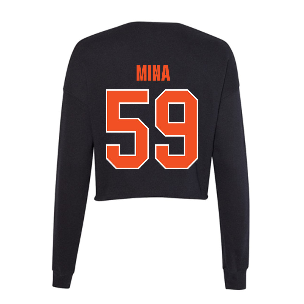 UTRGV - NCAA Football : TK Mina - Women's Cropped Crew Fleece-2
