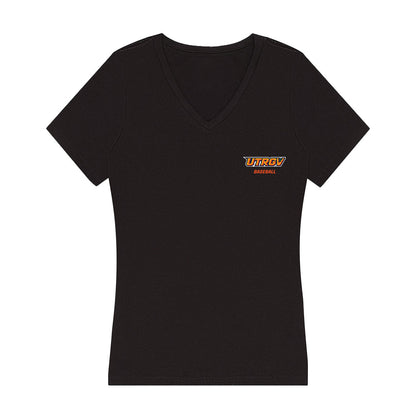 UTRGV - NCAA Baseball : Aaron Sanchez - Women's V-Neck T-Shirt-0