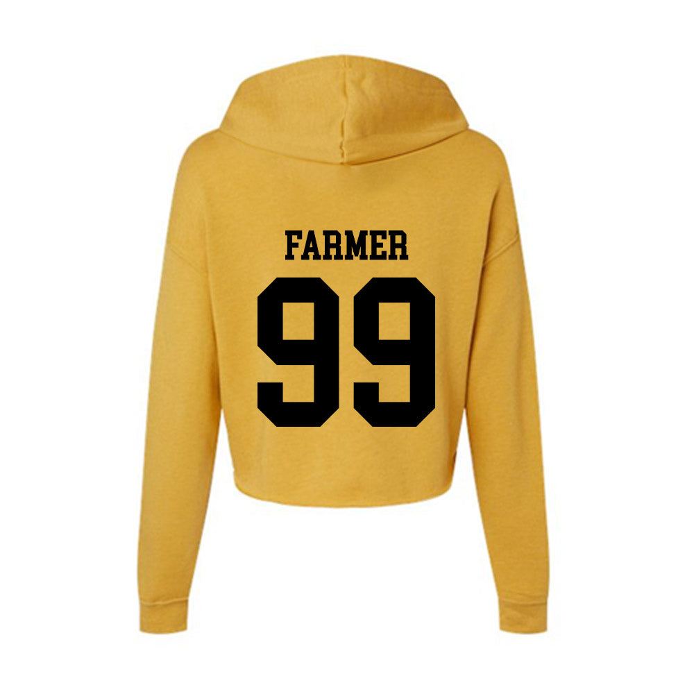 App State - NCAA Football : Kendall Farmer - Women's Crop Fleece Hoodie-1