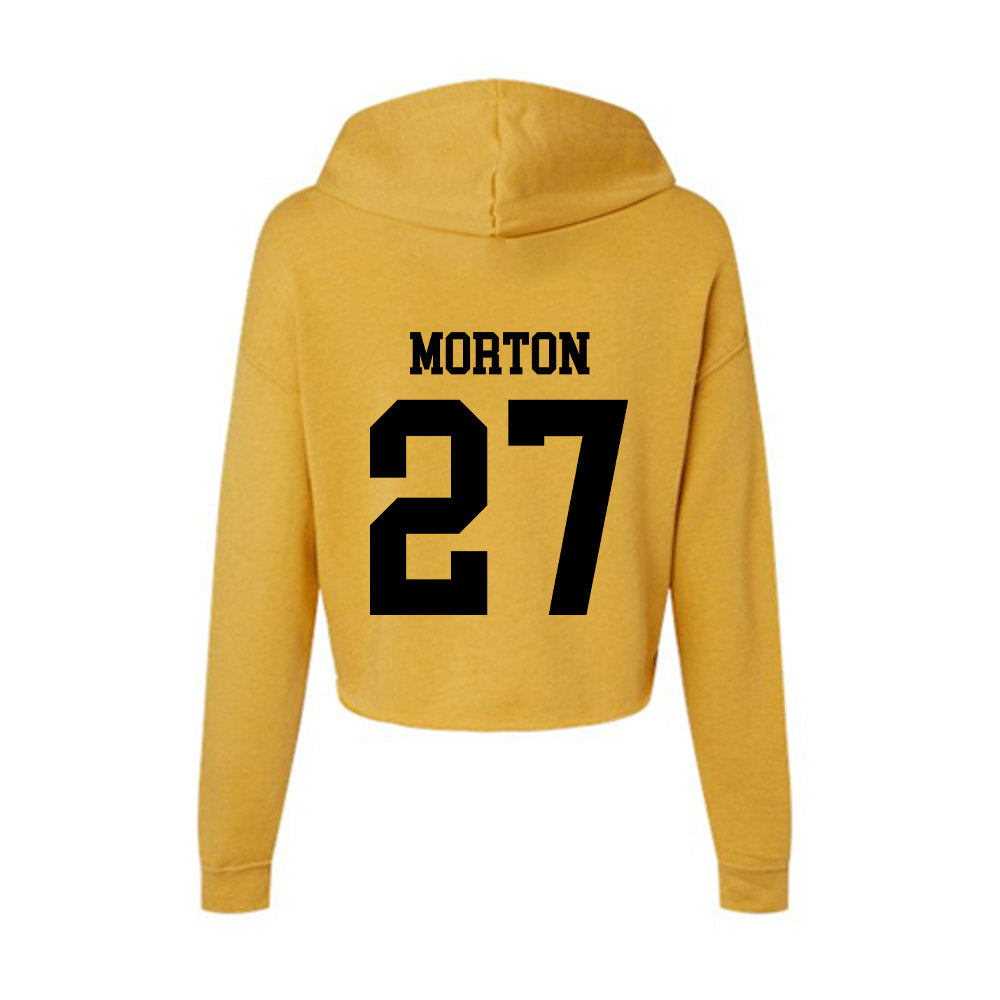 App State - NCAA Softball : Baylee Morton - Women's Crop Fleece Hoodie-1