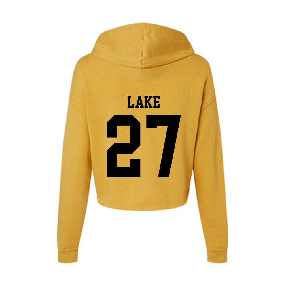 App State - NCAA Football : Mitchell Lake - Women's Crop Fleece Hoodie-1