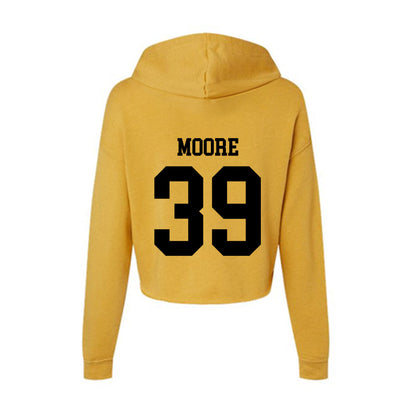 App State - NCAA Football : Jackson Moore - Women's Crop Fleece Hoodie-1