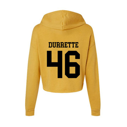 App State - NCAA Football : Damien Durrette - Women's Crop Fleece Hoodie-1