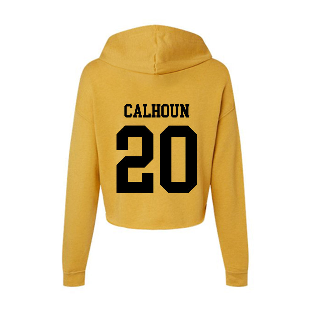 App State - NCAA Football : Jaylon Calhoun - Women's Crop Fleece Hoodie-1