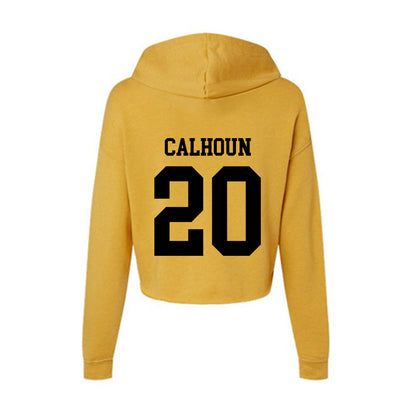App State - NCAA Football : Jaylon Calhoun - Women's Crop Fleece Hoodie-1