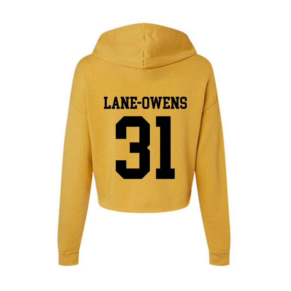 App State - NCAA Football : Marquis Lane-Owens - Women's Crop Fleece Hoodie-1