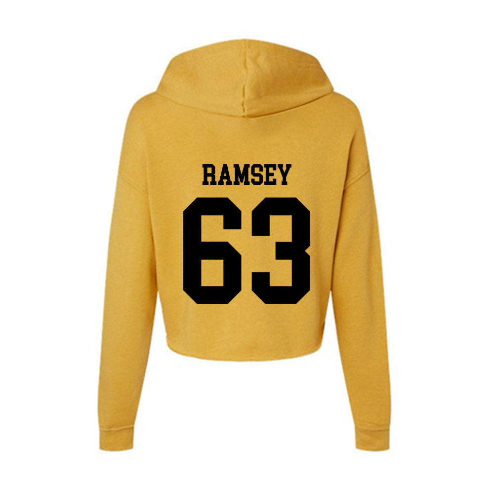 App State - NCAA Football : Jayden Ramsey - Women's Crop Fleece Hoodie-1
