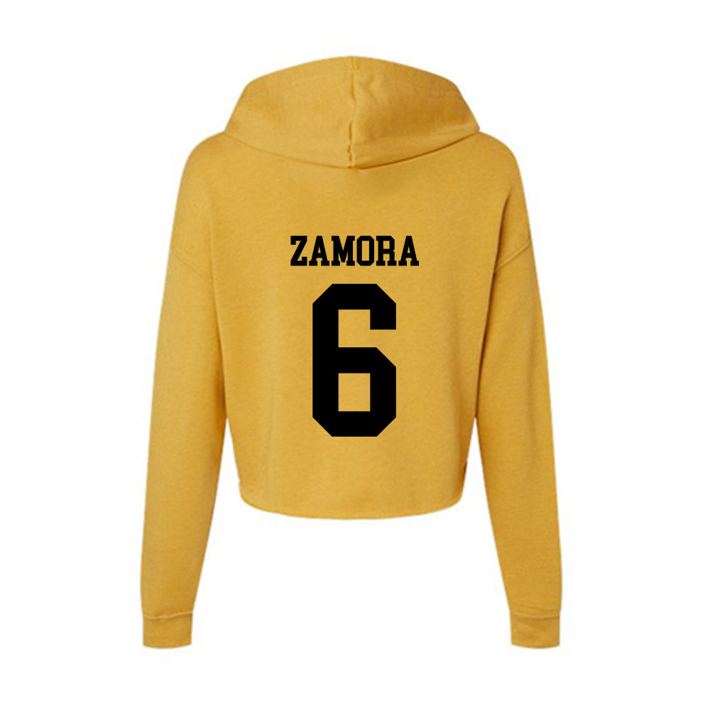 App State - NCAA Baseball : Joseph Zamora - Women's Crop Fleece Hoodie-1