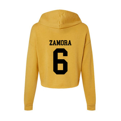 App State - NCAA Baseball : Joseph Zamora - Women's Crop Fleece Hoodie-1