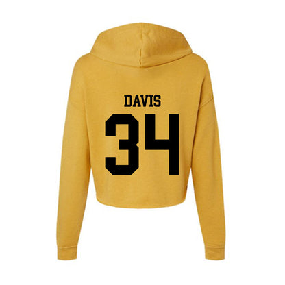 App State - NCAA Football : Bradley Davis - Women's Crop Fleece Hoodie-1