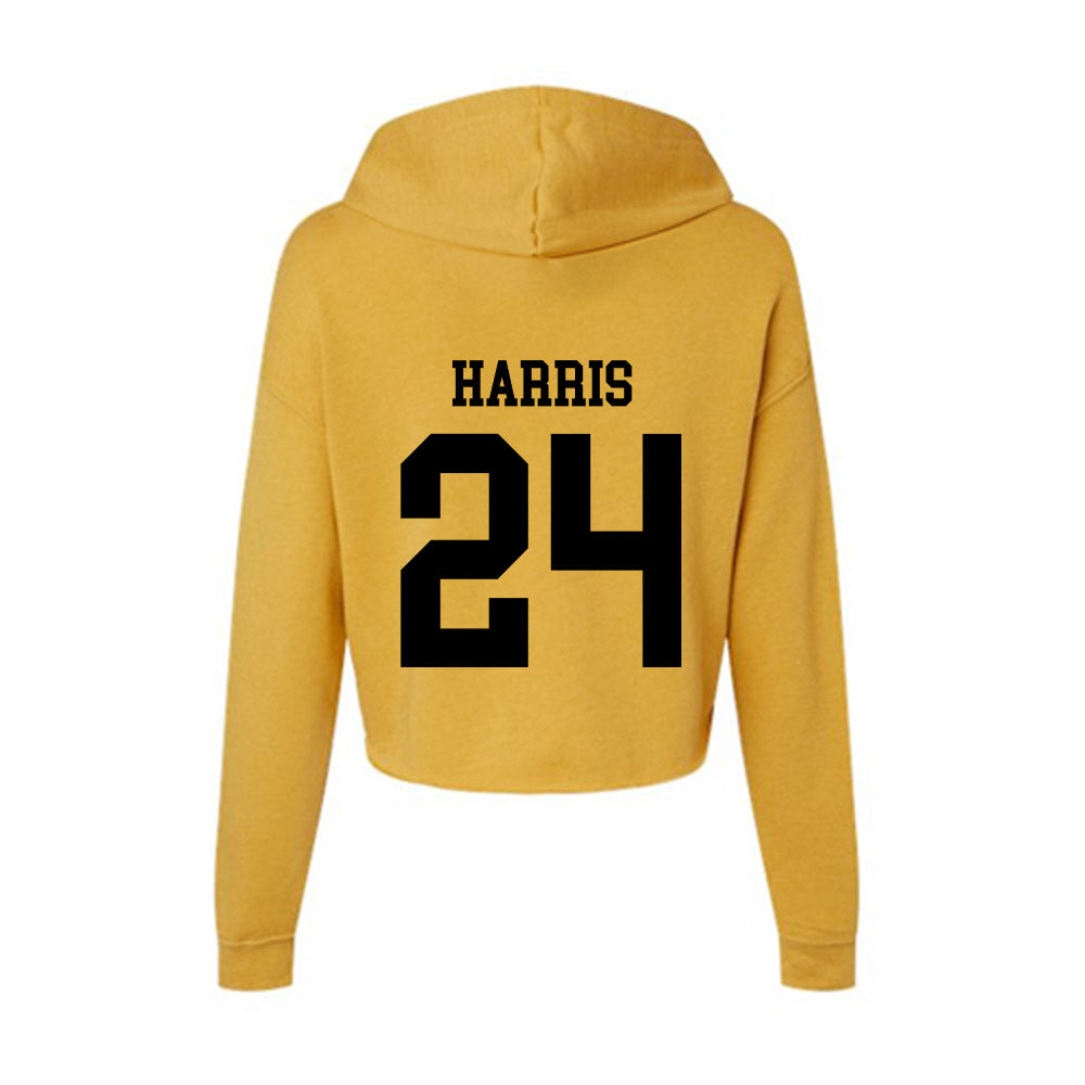 App State - NCAA Baseball : Everette Harris - Women's Crop Fleece Hoodie-1