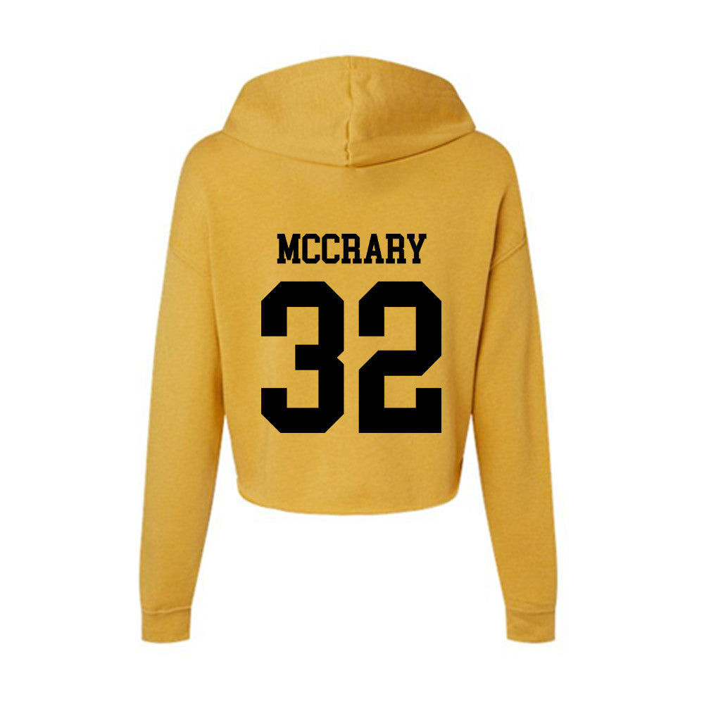 App State - NCAA Women's Basketball : Zoe McCrary - Women's Crop Fleece Hoodie-1