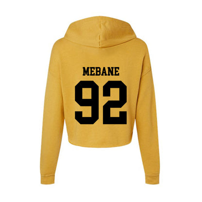 App State - NCAA Football : AJ Mebane - Women's Crop Fleece Hoodie-1