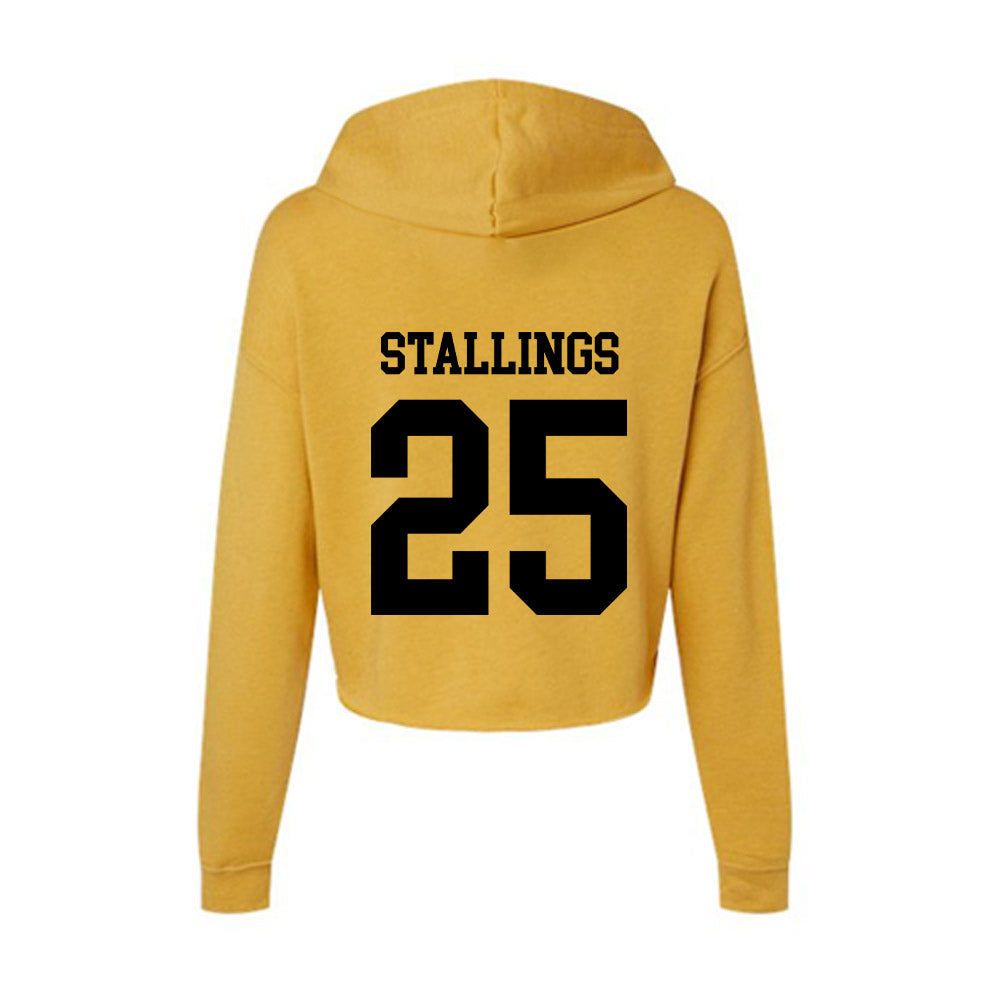 App State - NCAA Women's Soccer : Morgan Stallings - Women's Crop Fleece Hoodie-1