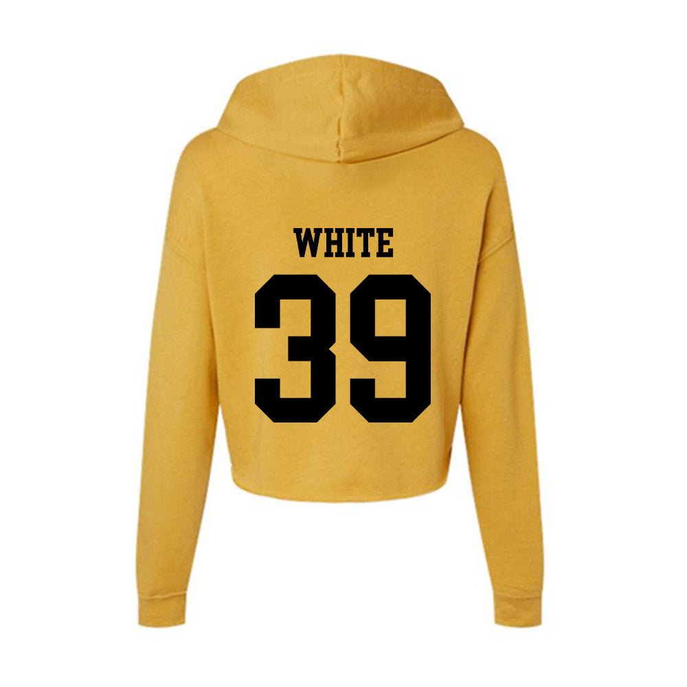 App State - NCAA Football : Kavin White - Women's Crop Fleece Hoodie-1