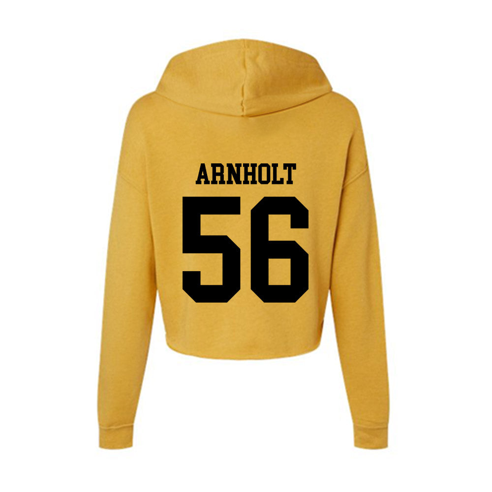 App State - NCAA Football : Kyle Arnholt - Women's Crop Fleece Hoodie-1