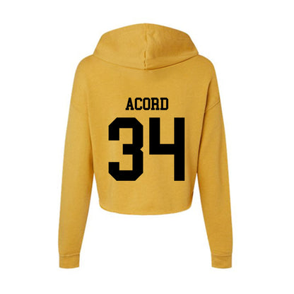 App State - NCAA Football : Joshua Acord - Women's Crop Fleece Hoodie-1