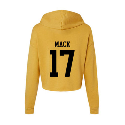 App State - NCAA Football : Torian Mack - Women's Crop Fleece Hoodie-1