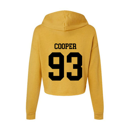 App State - NCAA Football : DeNigel Cooper - Women's Crop Fleece Hoodie-1