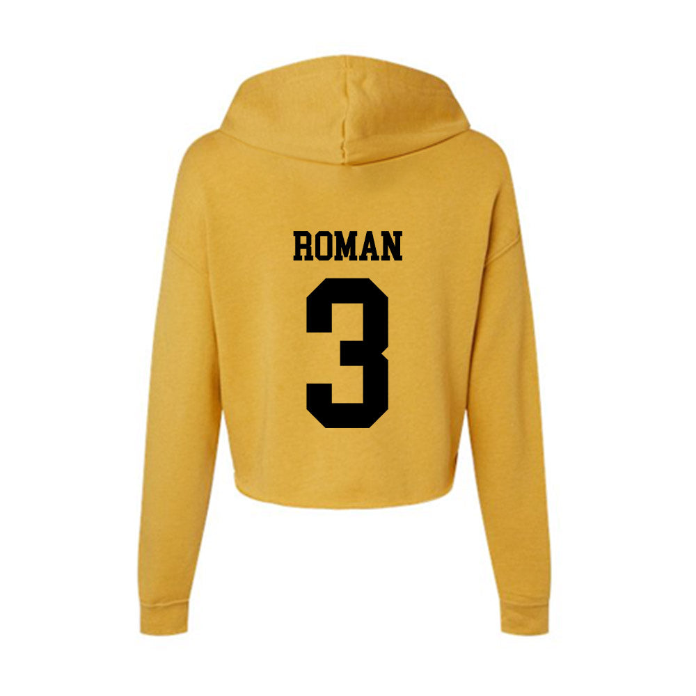 App State - NCAA Women's Basketball : Isabella Roman - Women's Crop Fleece Hoodie-1