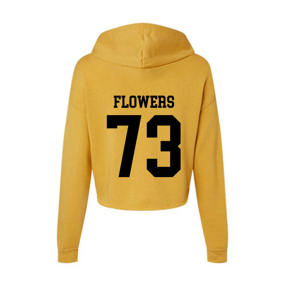 App State - NCAA Football : Will Flowers - Women's Crop Fleece Hoodie-1