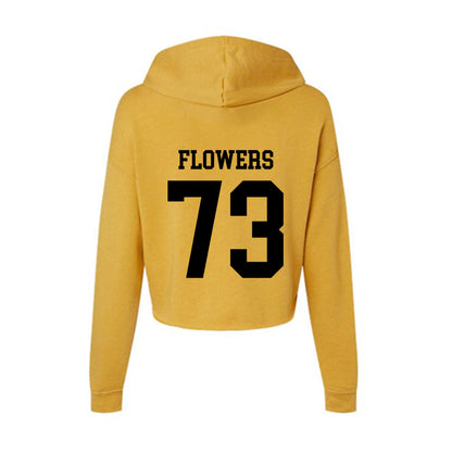 App State - NCAA Football : Will Flowers - Women's Crop Fleece Hoodie-1