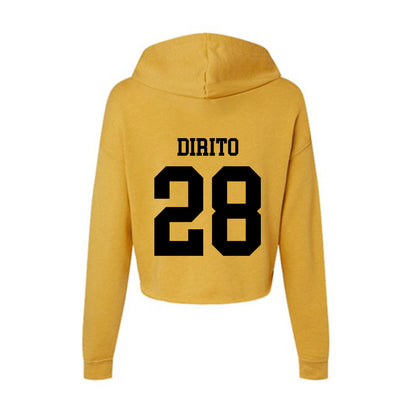 App State - NCAA Baseball : Nick DiRito - Women's Crop Fleece Hoodie-1