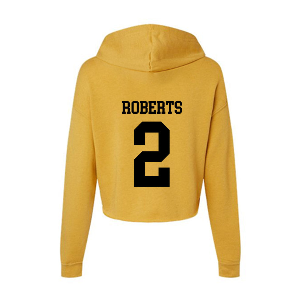 App State - NCAA Football : Kanye Roberts - Women's Crop Fleece Hoodie-1