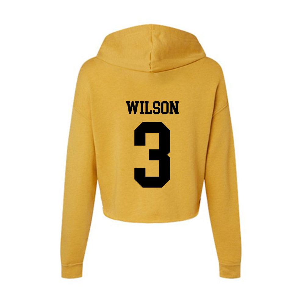 App State - NCAA Men's Basketball : Luke Wilson - Women's Crop Fleece Hoodie-1